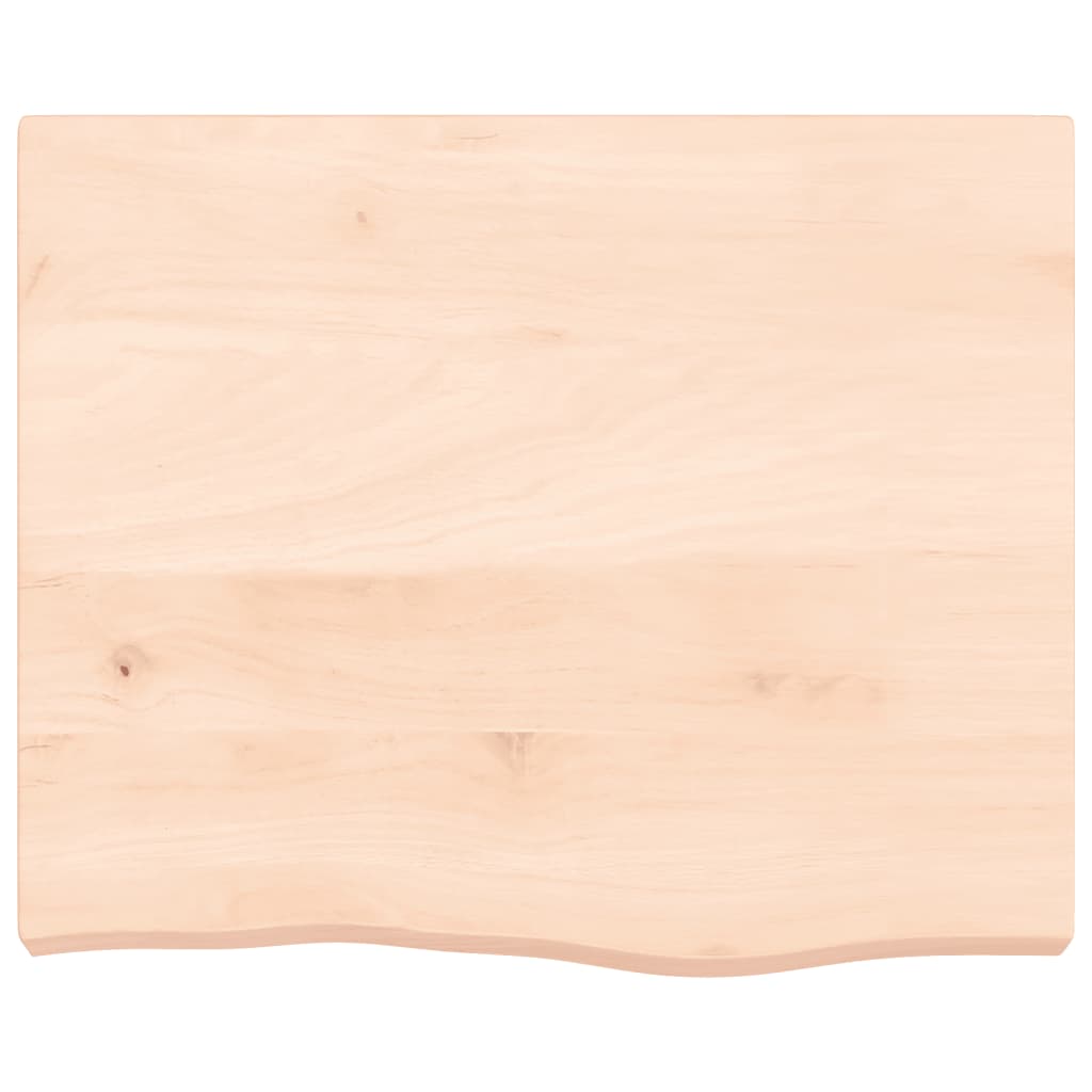 Bordplate 60x50x(2-6) cm ubehandlet heltre eik