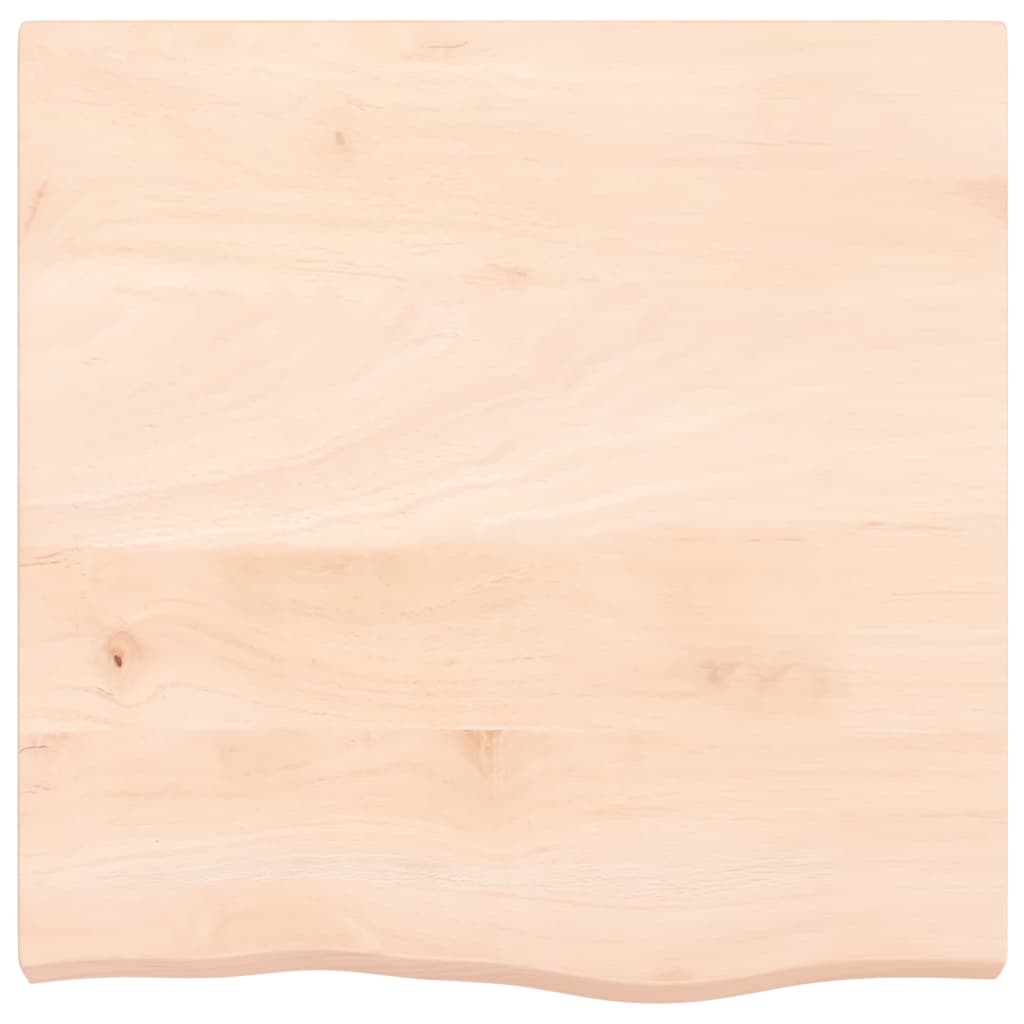 Bordplate 60x60x(2-6) cm ubehandlet heltre eik