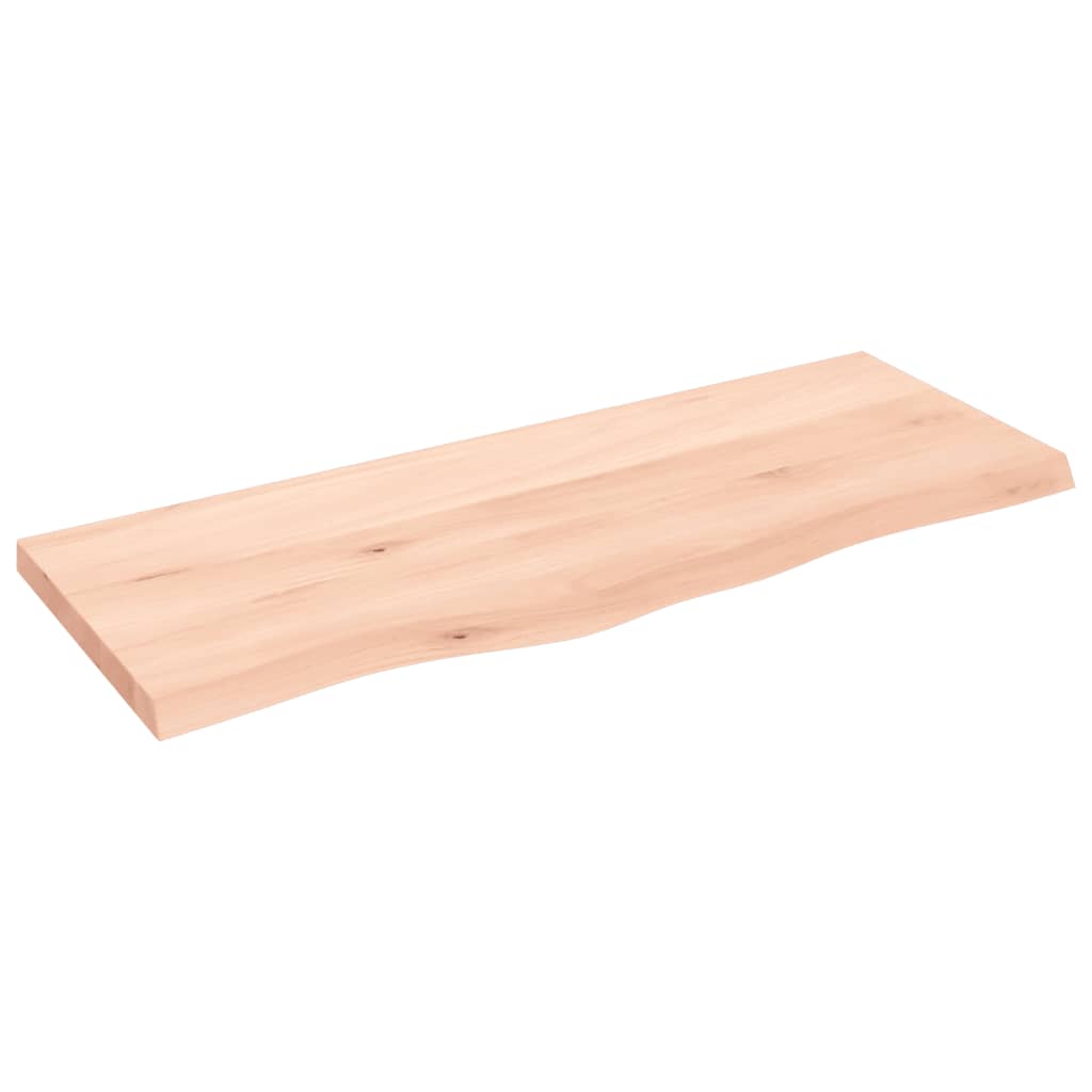 Bordplate 100x40x(2-4) cm ubehandlet heltre eik