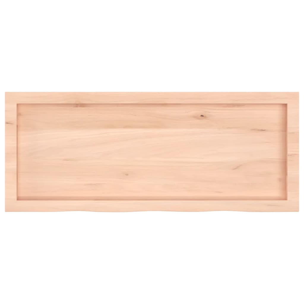 Bordplate 100x40x(2-4) cm ubehandlet heltre eik