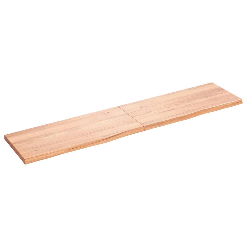 Bordplate lysebrun 180x40x(2-4) cm behandlet heltre eik