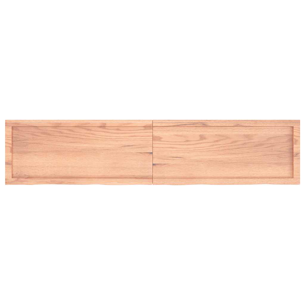 Bordplate lysebrun 180x40x(2-4) cm behandlet heltre eik