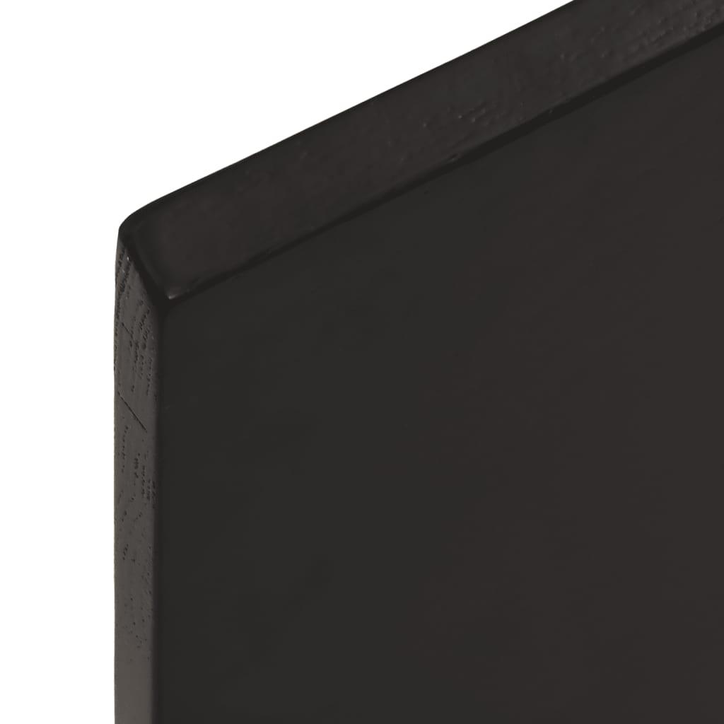 Bordplate mørkebrun 60x50x2 cm behandlet heltre eik