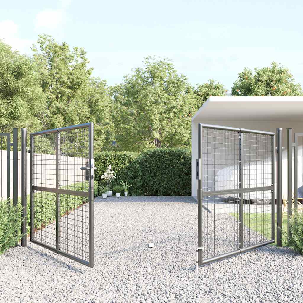 Hageport i netting antrasitt 300x125 cm galvanisert stål