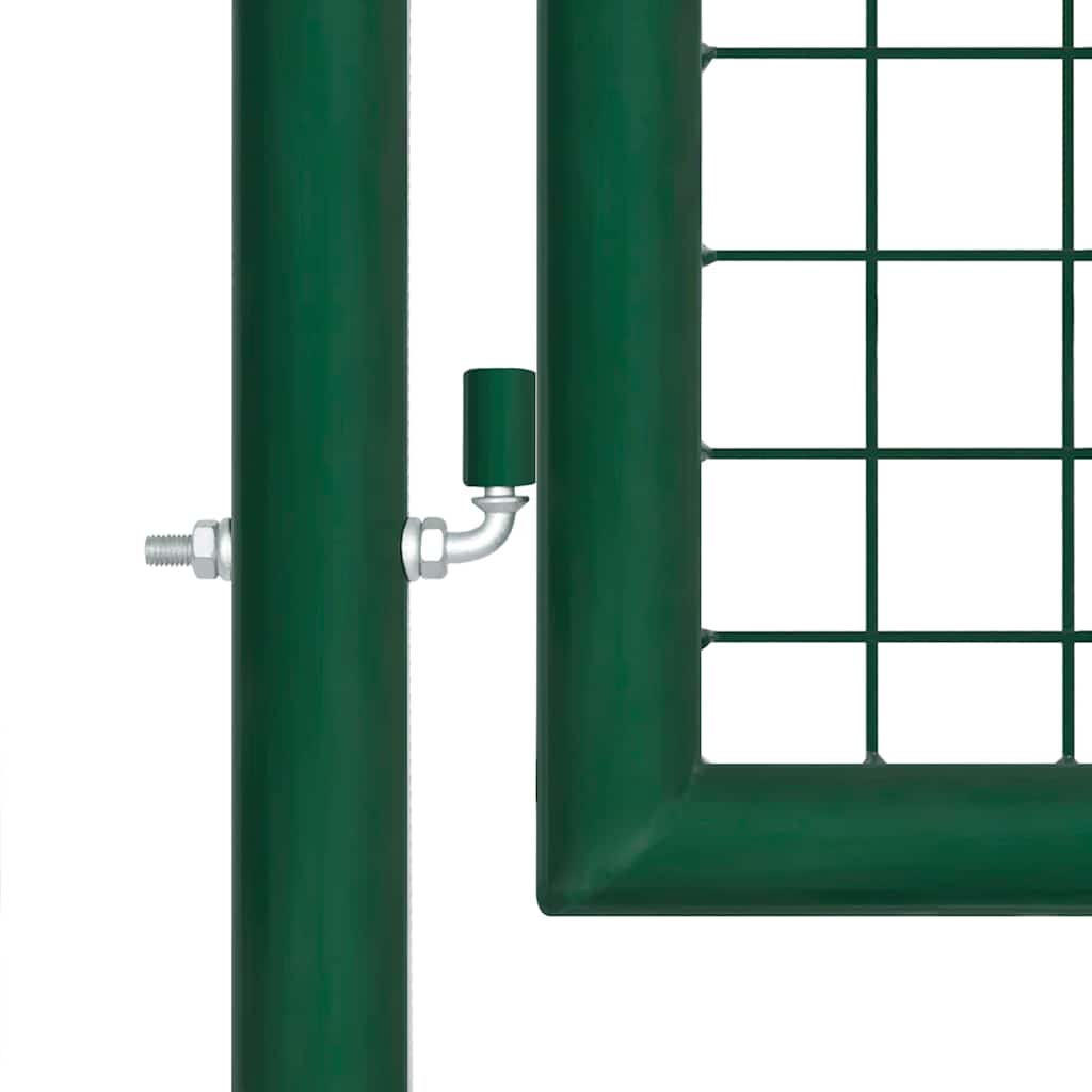 Hageport med netting grønn 500x125 cm galvanisert stål