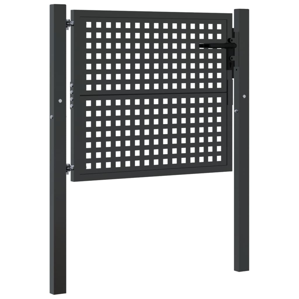 Hageport antrasitt 100x75 cm stål