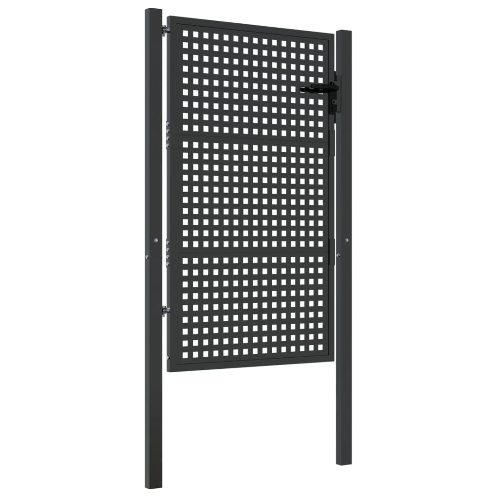 Hageport antrasitt 100x125 cm stål