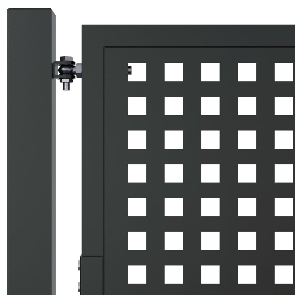 Hageport antrasitt 100x125 cm stål