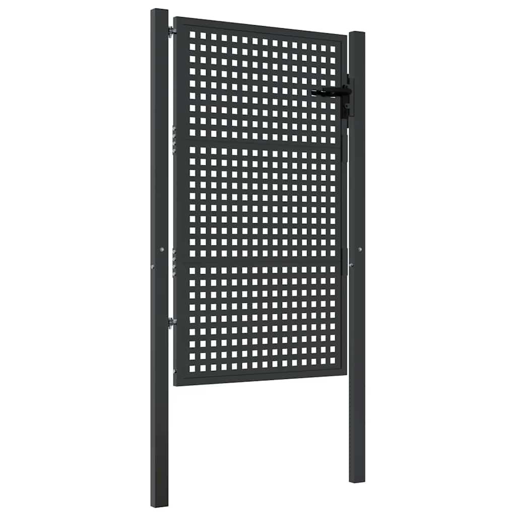 Hageport antrasitt 100x150 cm stål vidaXL