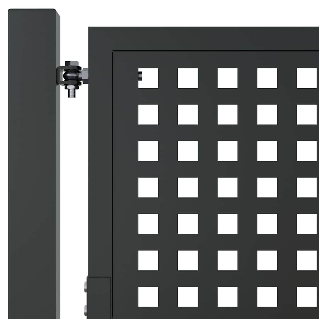 Hageport antrasitt 100x150 cm stål vidaXL