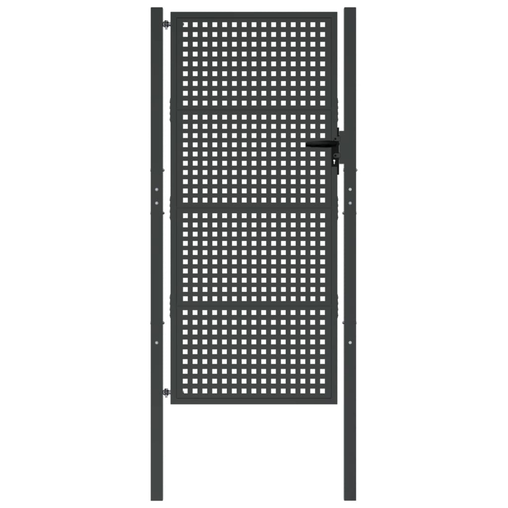Hageport antrasitt 100x200 cm stål
