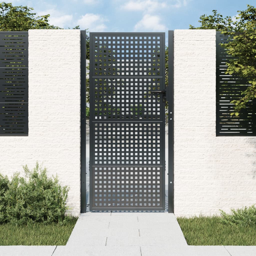 Hageport antrasitt 100x200 cm stål