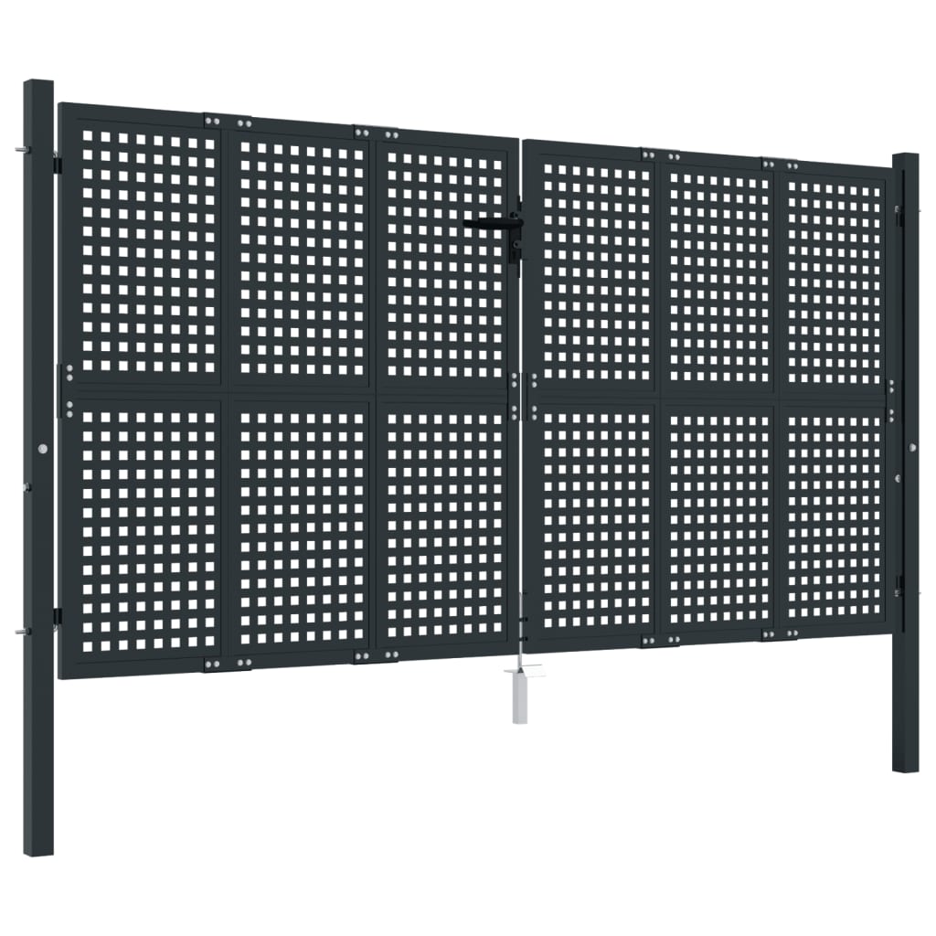 Hageport antrasitt 300x150 cm stål
