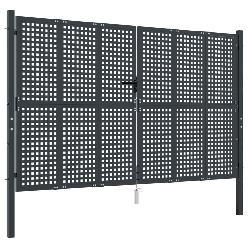Hageport antrasitt 300x175 cm stål