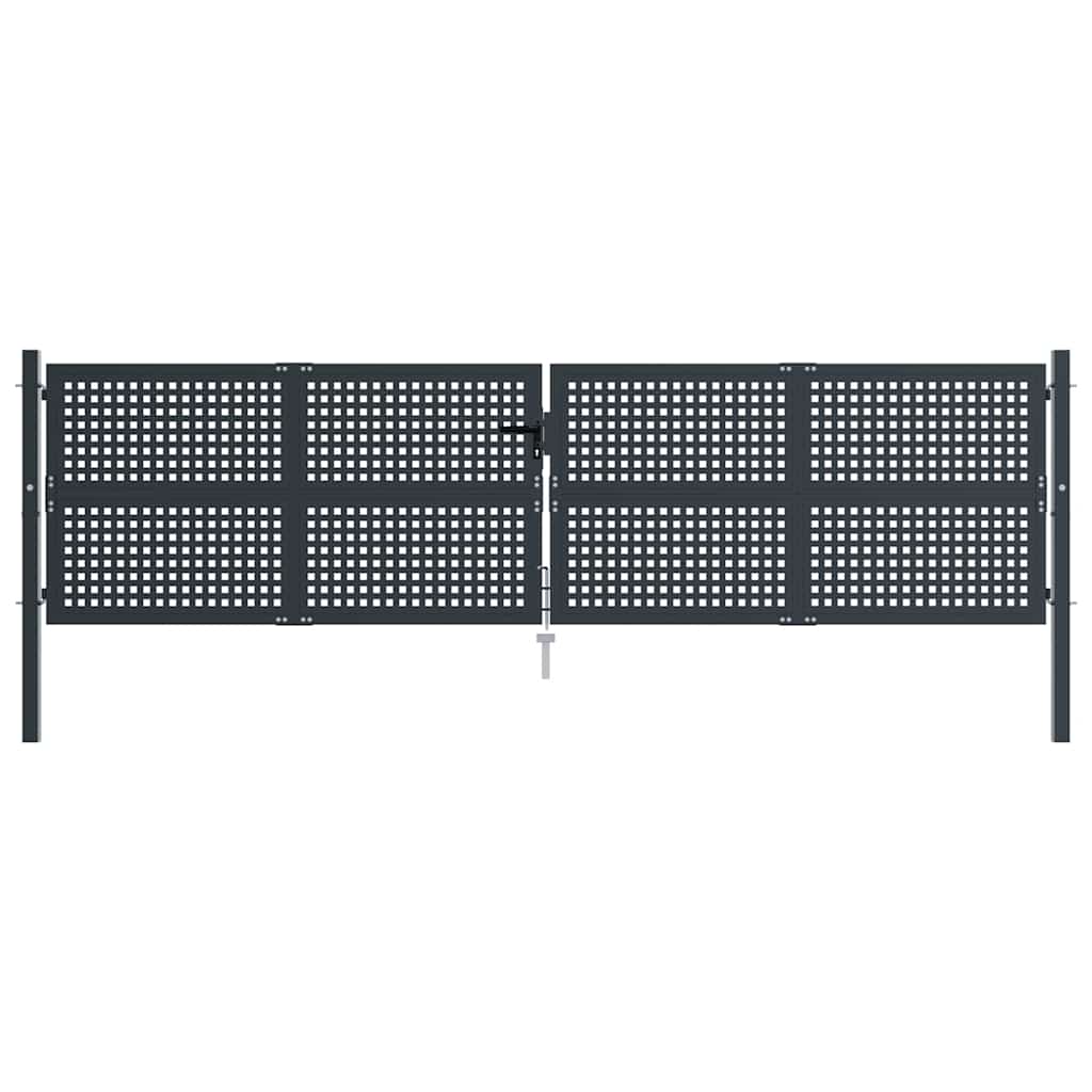 Hageport antrasitt 400x75 cm stål