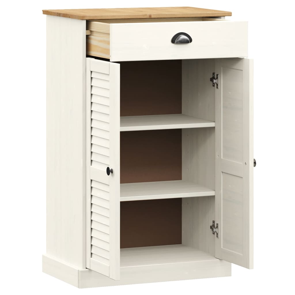 Skoskap VIGO hvit 60x35x96 cm heltre furu
