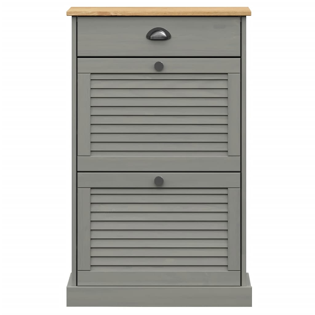 Skoskap VIGO 60x35x96 cm grå heltre furu