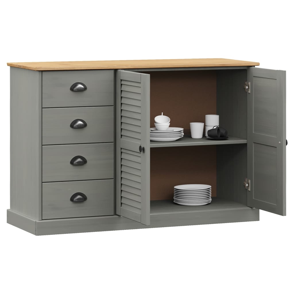 Skjenk med skuffer VIGO 113x40x75 cm heltre furu