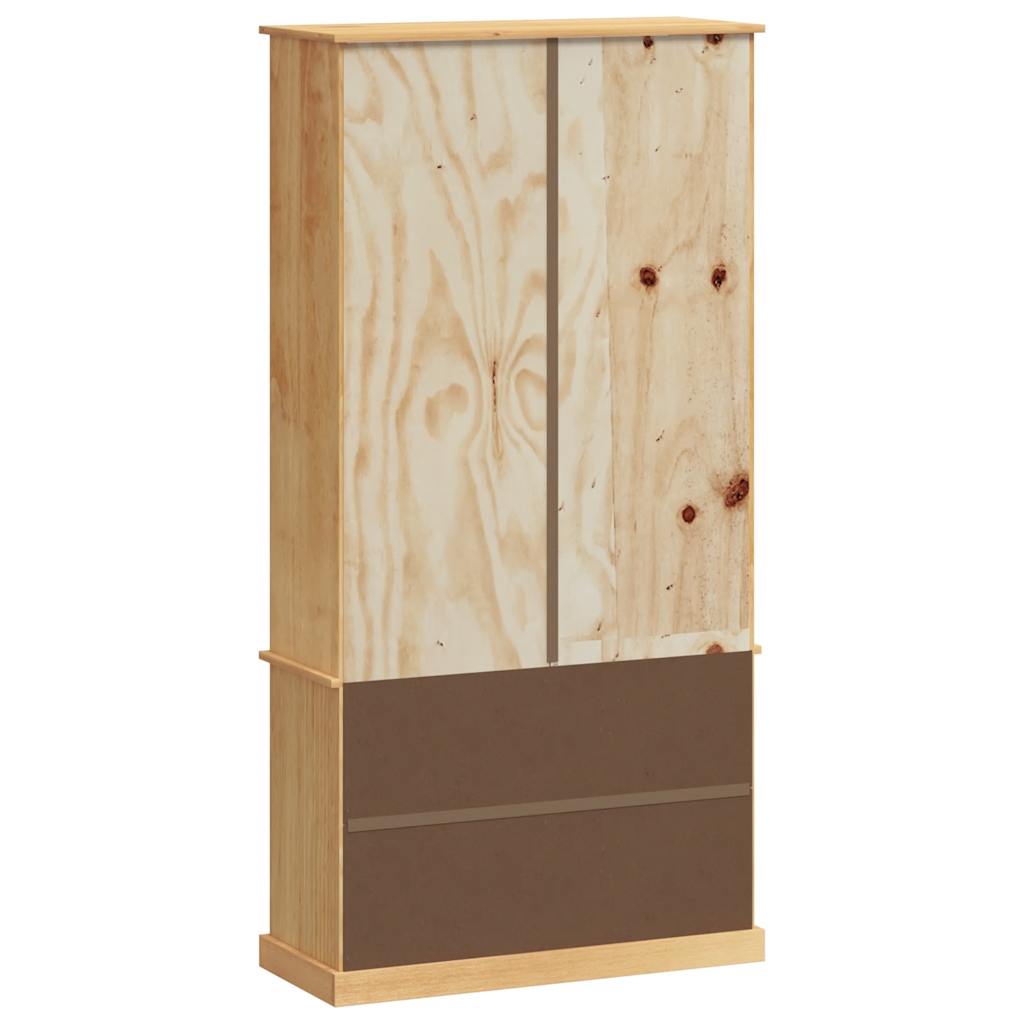 Bokhylle VIGO 85x35x170 cm heltre furu