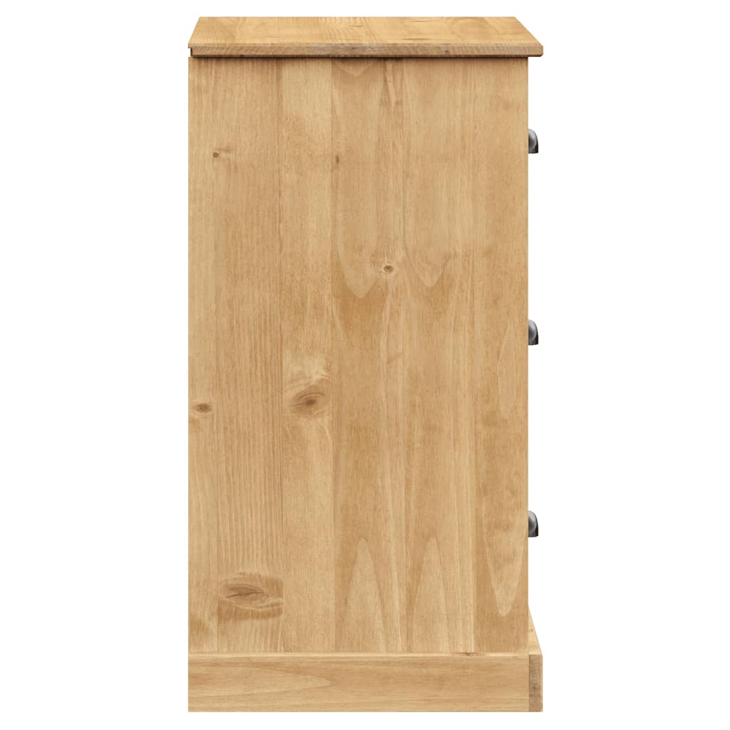 Skjenk med skuffer VIGO 78x40x75 cm heltre furu vidaXL