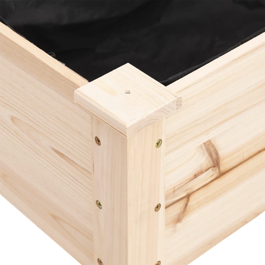 Plantekasse med foring 71x37x80 cm heltre gran