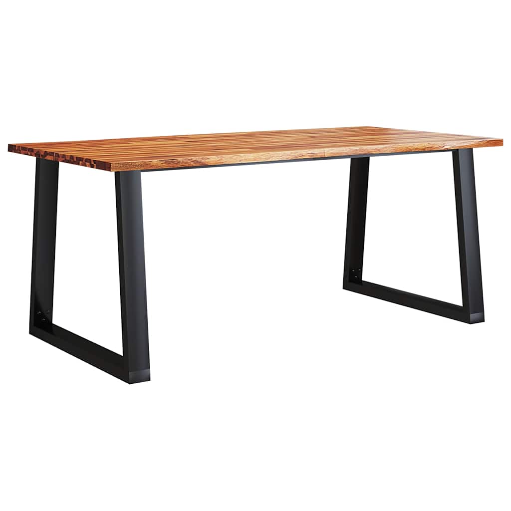 Spisestuesett med naturlig kant heltre akasie