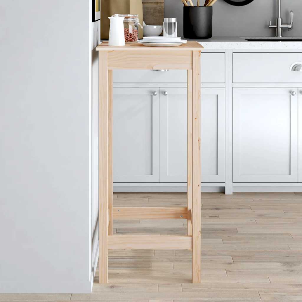 Barbord 50x50x110 cm heltre furu