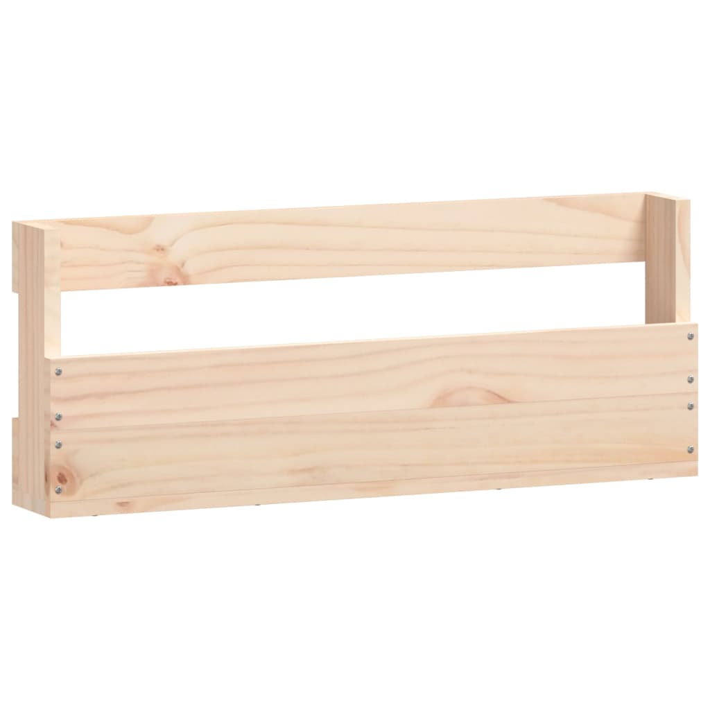 Veggmonterte skohyller 2 stk 59x9x23 cm heltre furu
