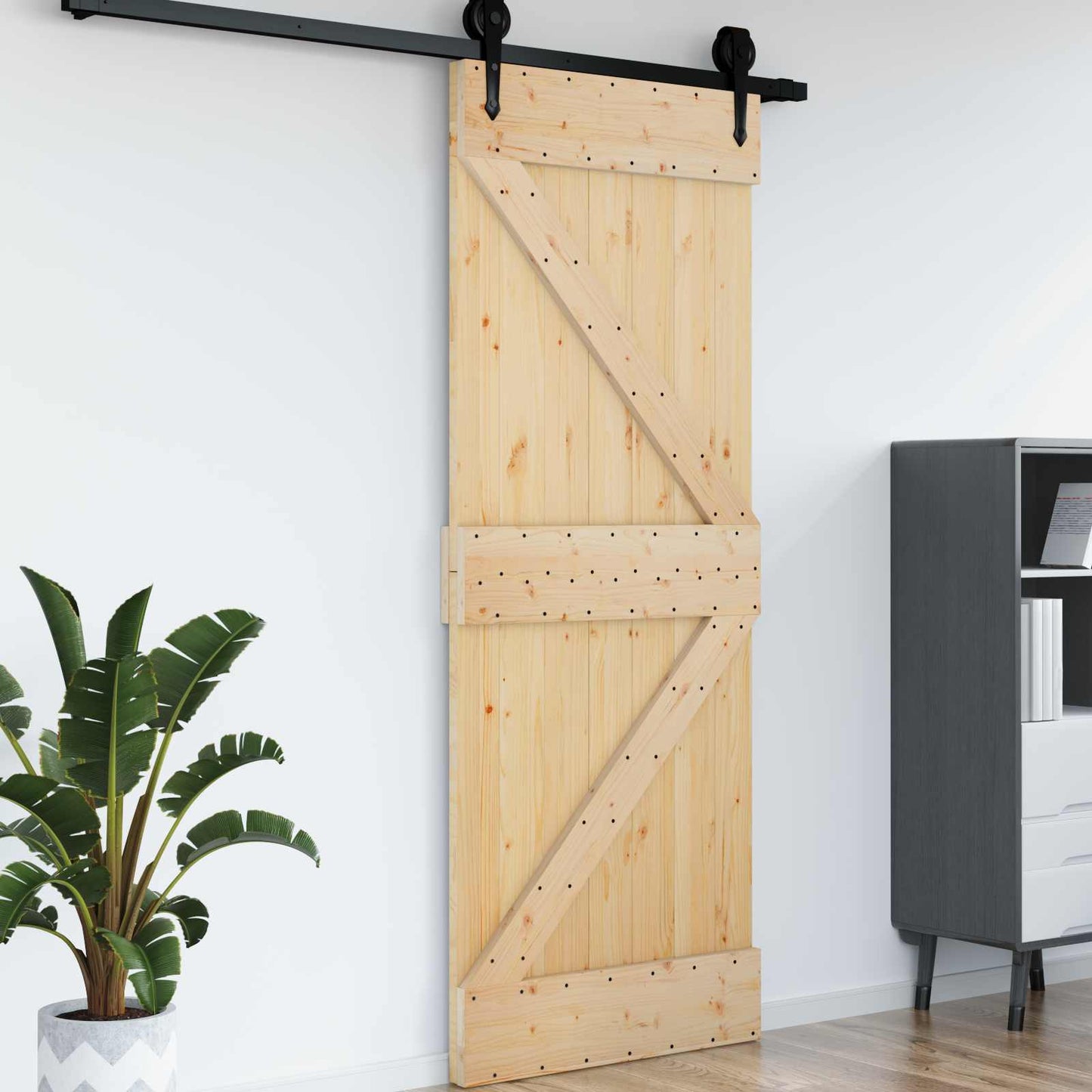Dør NARVIK Naturlig 70 x 210 cm Massiv Furu Tre