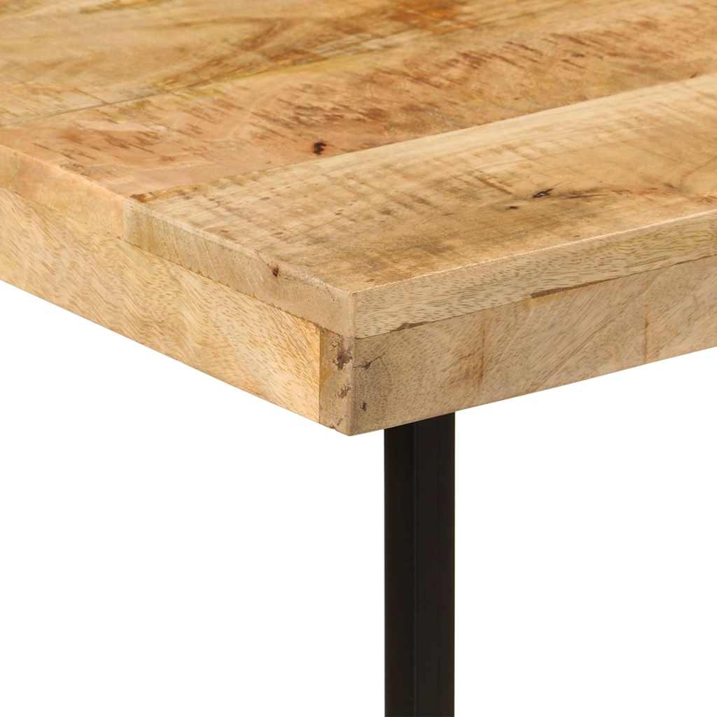 Skrivebord 165x110x77 cm heltre mango og jern