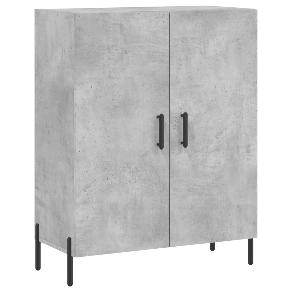 Skjenk betonggrå 69,5x34x90 cm konstruert tre vidaXL