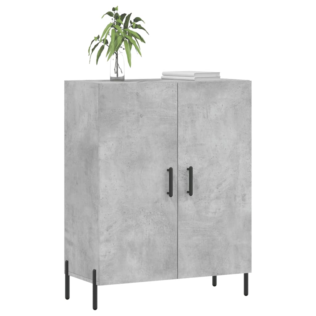Skjenk betonggrå 69,5x34x90 cm konstruert tre vidaXL