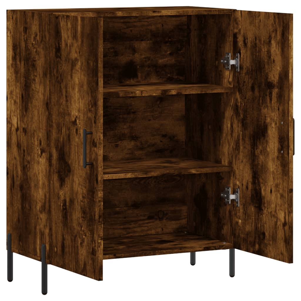 Skjenk røkt eik 69,5x34x90 cm konstruert tre