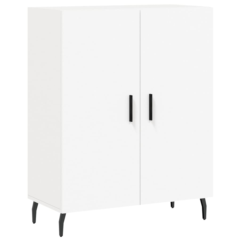 Skjenk hvit 69,5x34x90 cm konstruert tre