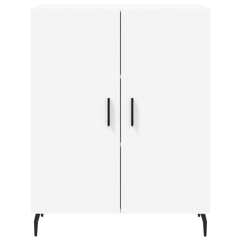 Skjenk hvit 69,5x34x90 cm konstruert tre