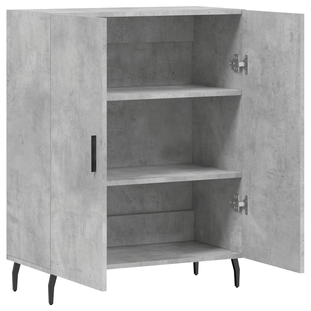 Skjenk betonggrå 69,5x34x90 cm konstruert tre