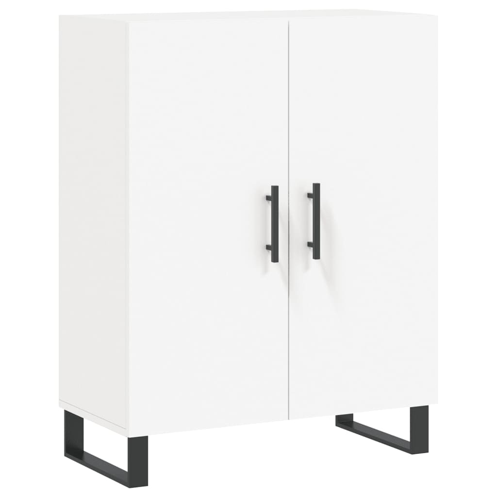 Skjenk hvit 69,5x34x90 cm konstruert tre