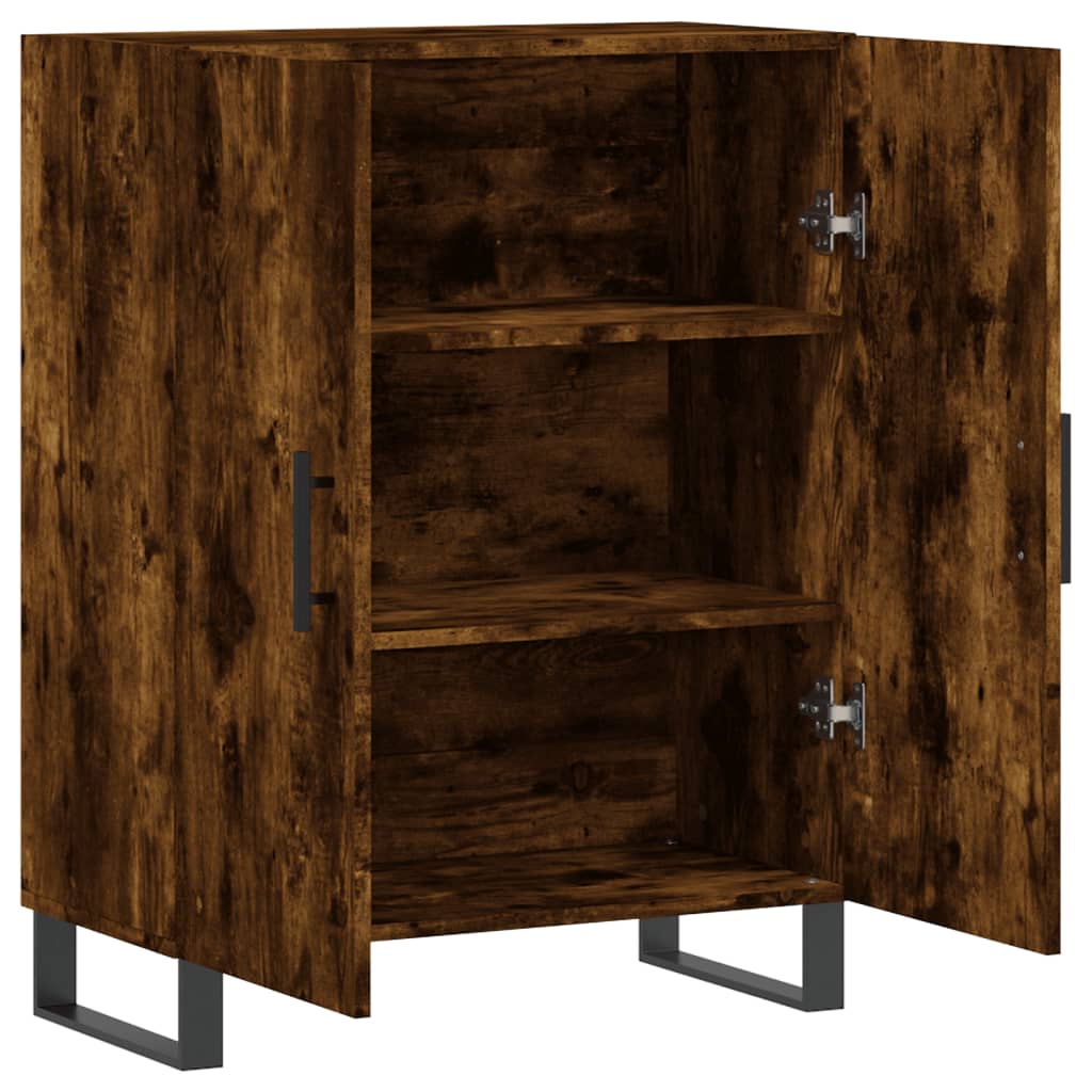 Skjenk røkt eik 69,5x34x90 cm konstruert tre