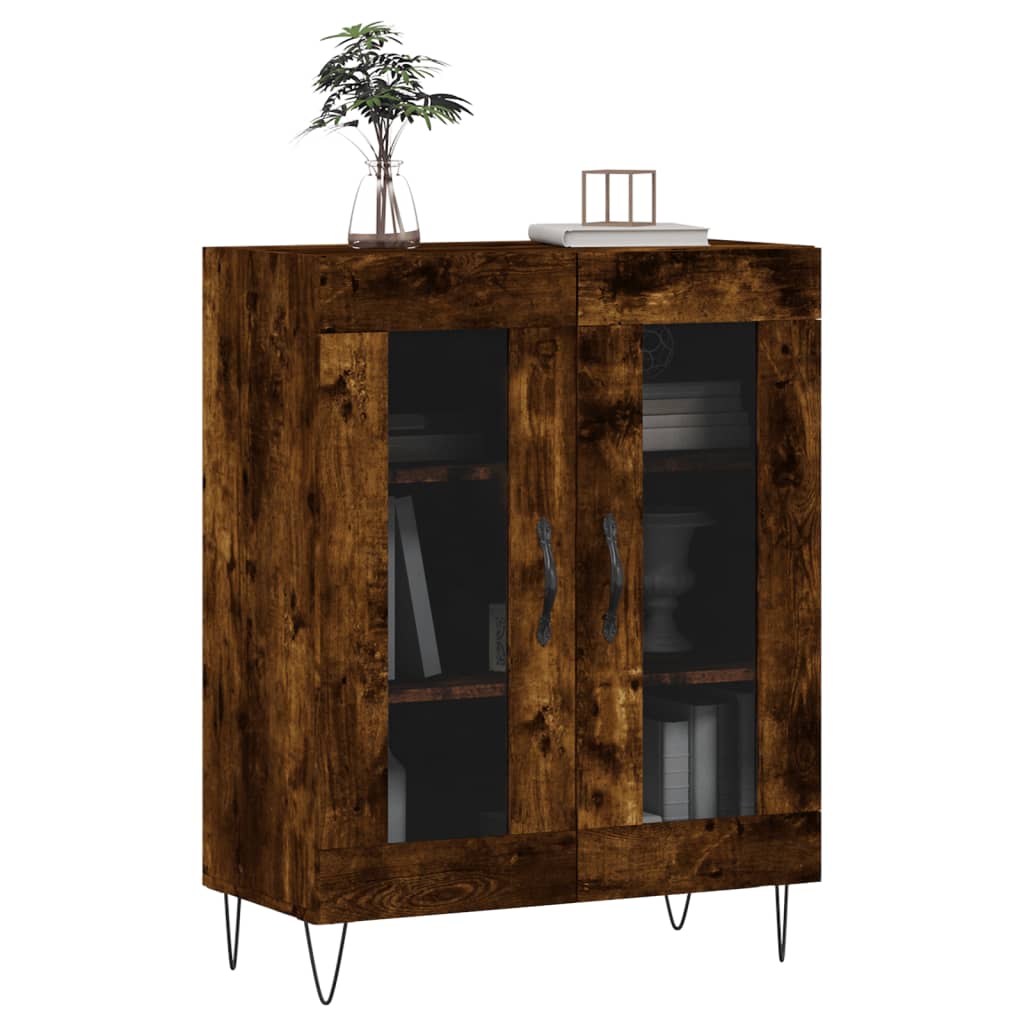 Skjenk røkt eik 69,5x34x90 cm konstruert tre