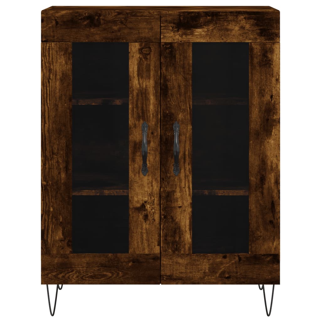 Skjenk røkt eik 69,5x34x90 cm konstruert tre