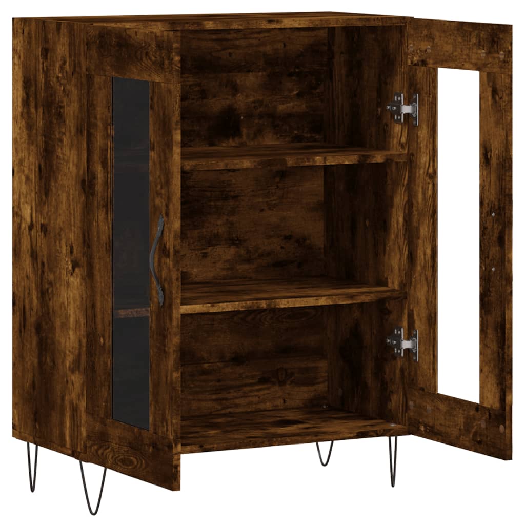 Skjenk røkt eik 69,5x34x90 cm konstruert tre