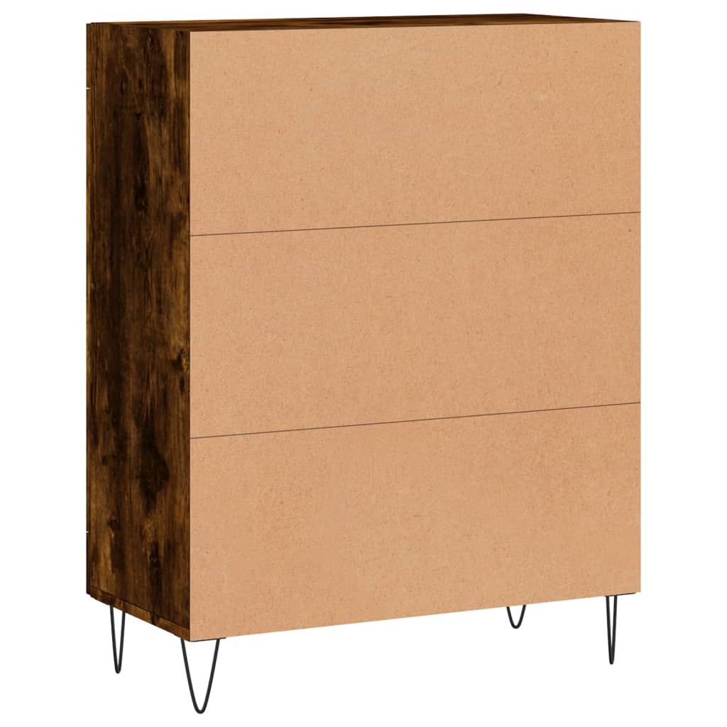 Skjenk røkt eik 69,5x34x90 cm konstruert tre