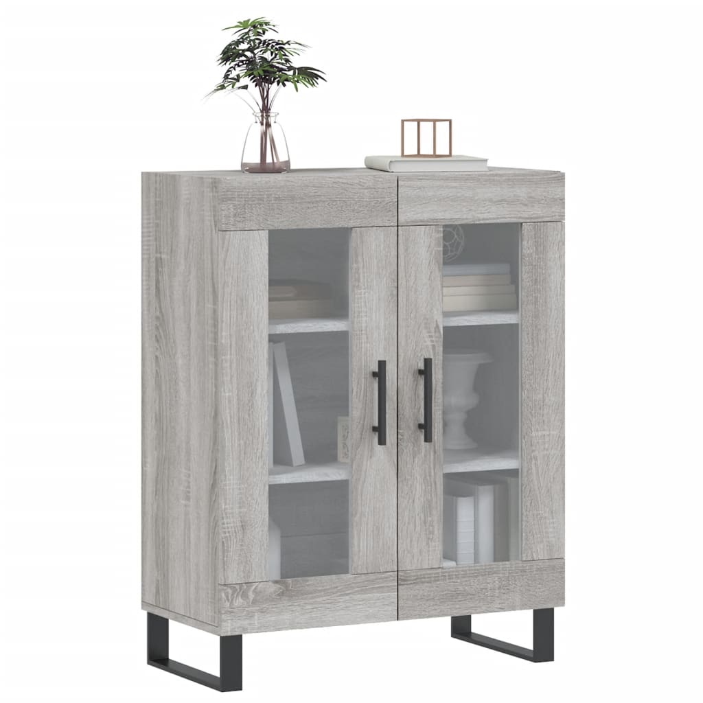 Skjenk grå sonoma 69,5x34x90 cm konstruert tre