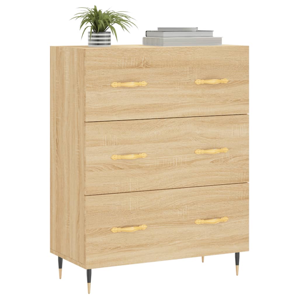 Skjenk sonoma eik 69,5x34x90 cm konstruert tre