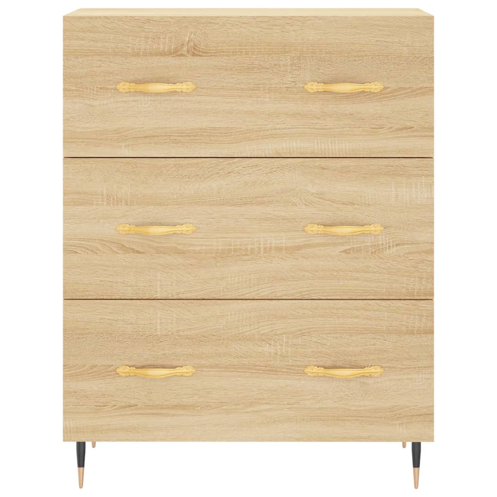 Skjenk sonoma eik 69,5x34x90 cm konstruert tre