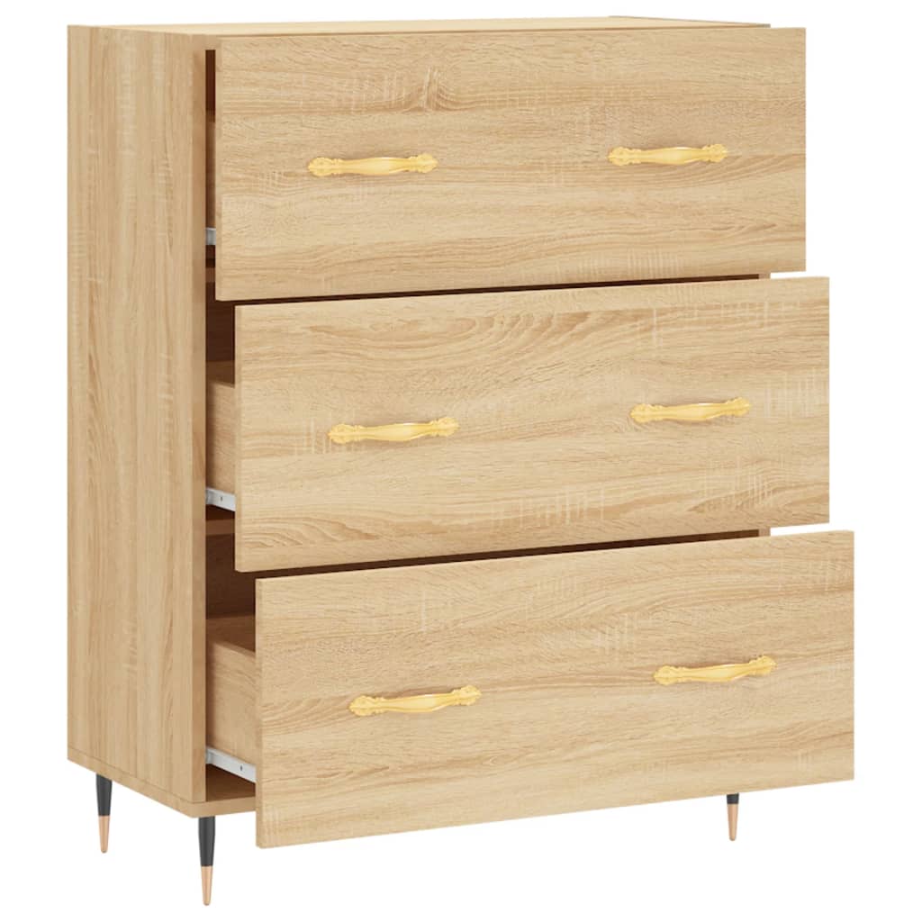 Skjenk sonoma eik 69,5x34x90 cm konstruert tre