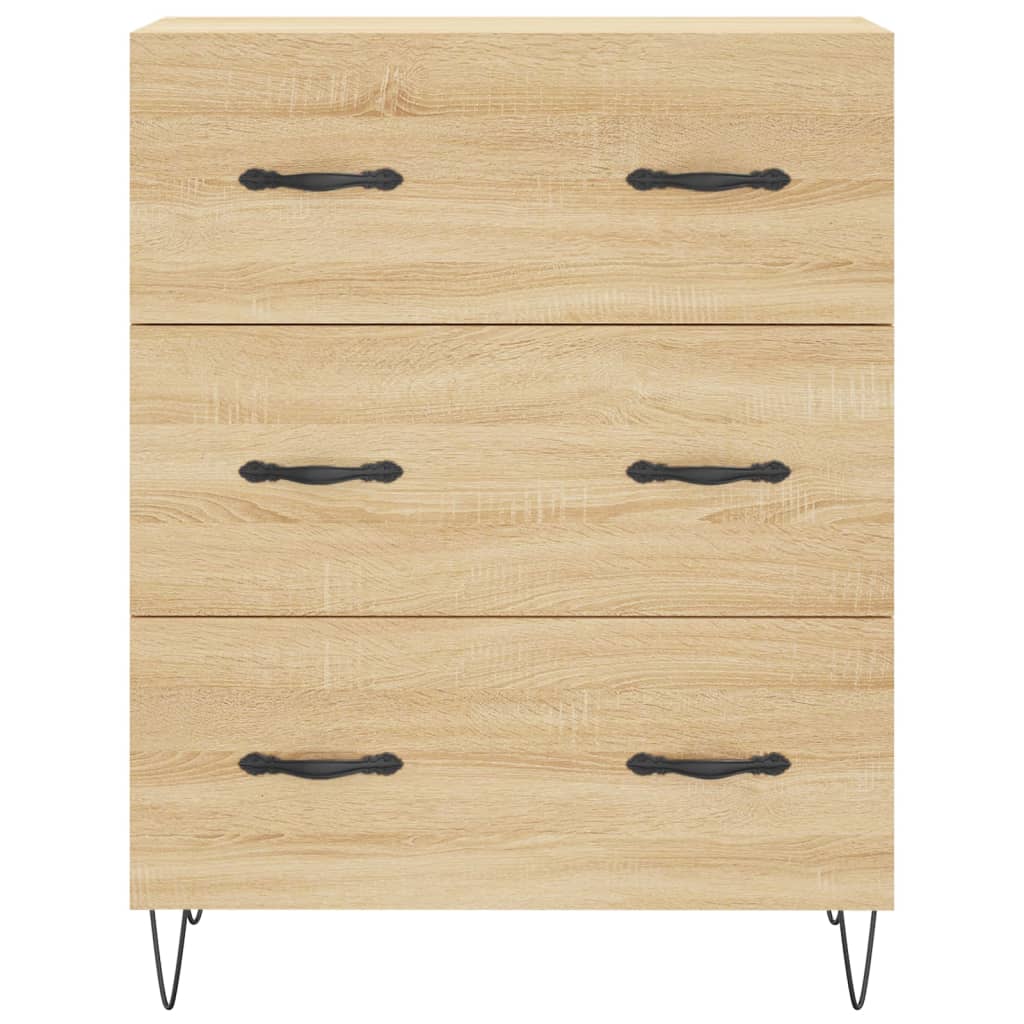 Skjenk sonoma eik 69,5x34x90 cm konstruert tre