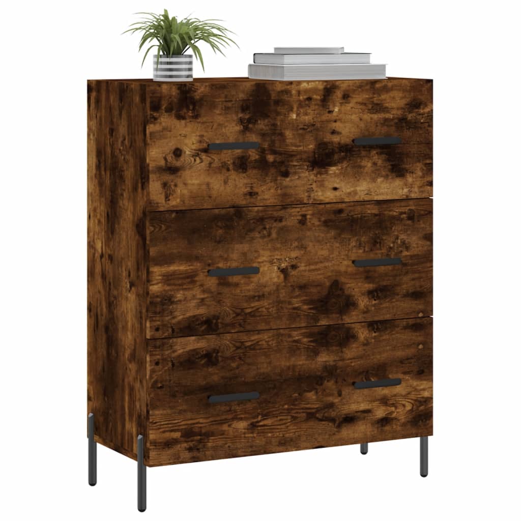 Skjenk røkt eik 69,5x34x90 cm konstruert tre