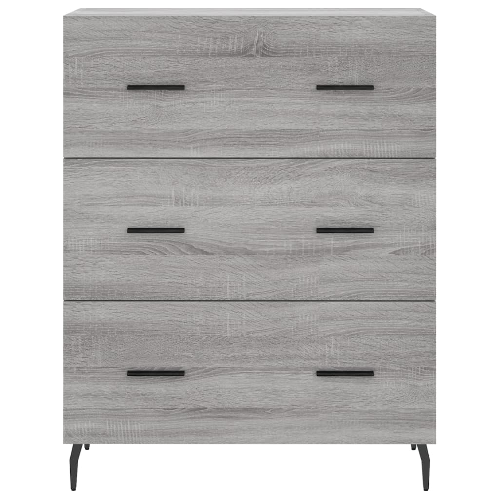 Skjenk grå sonoma 69,5x34x90 cm konstruert tre
