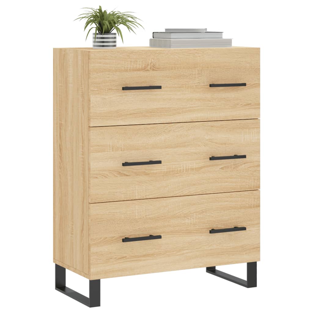 Skjenk sonoma eik 69,5x34x90 cm konstruert tre